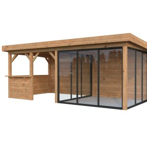 Pavillon Lenna 16,6 m² SET SLIDE 408 / 708 Connect