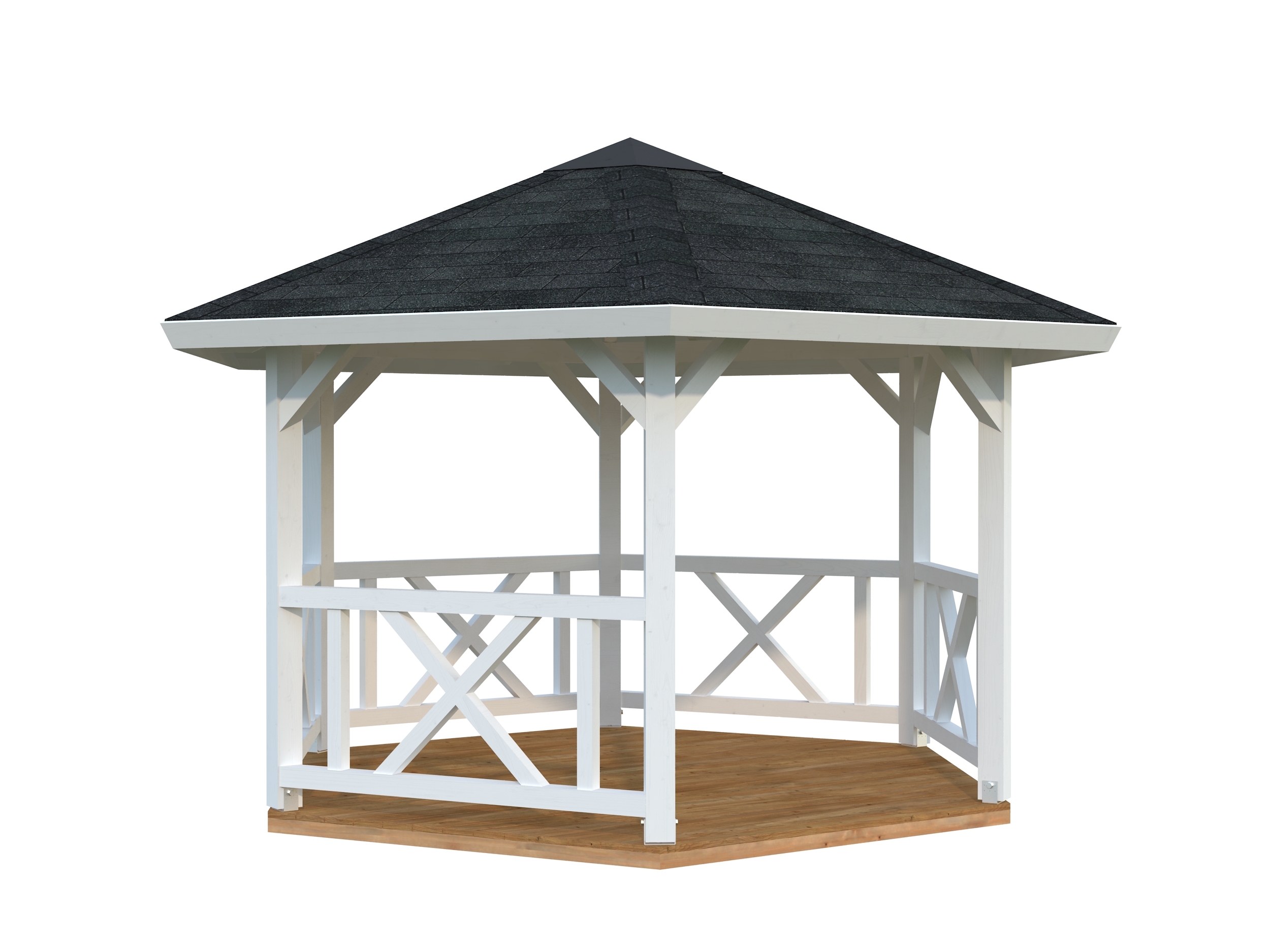 6-Eck-Gartenpavillon Betty 3 / 9,9 m²