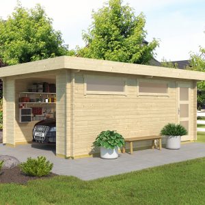 Flachdach-Holzgarage Canberra