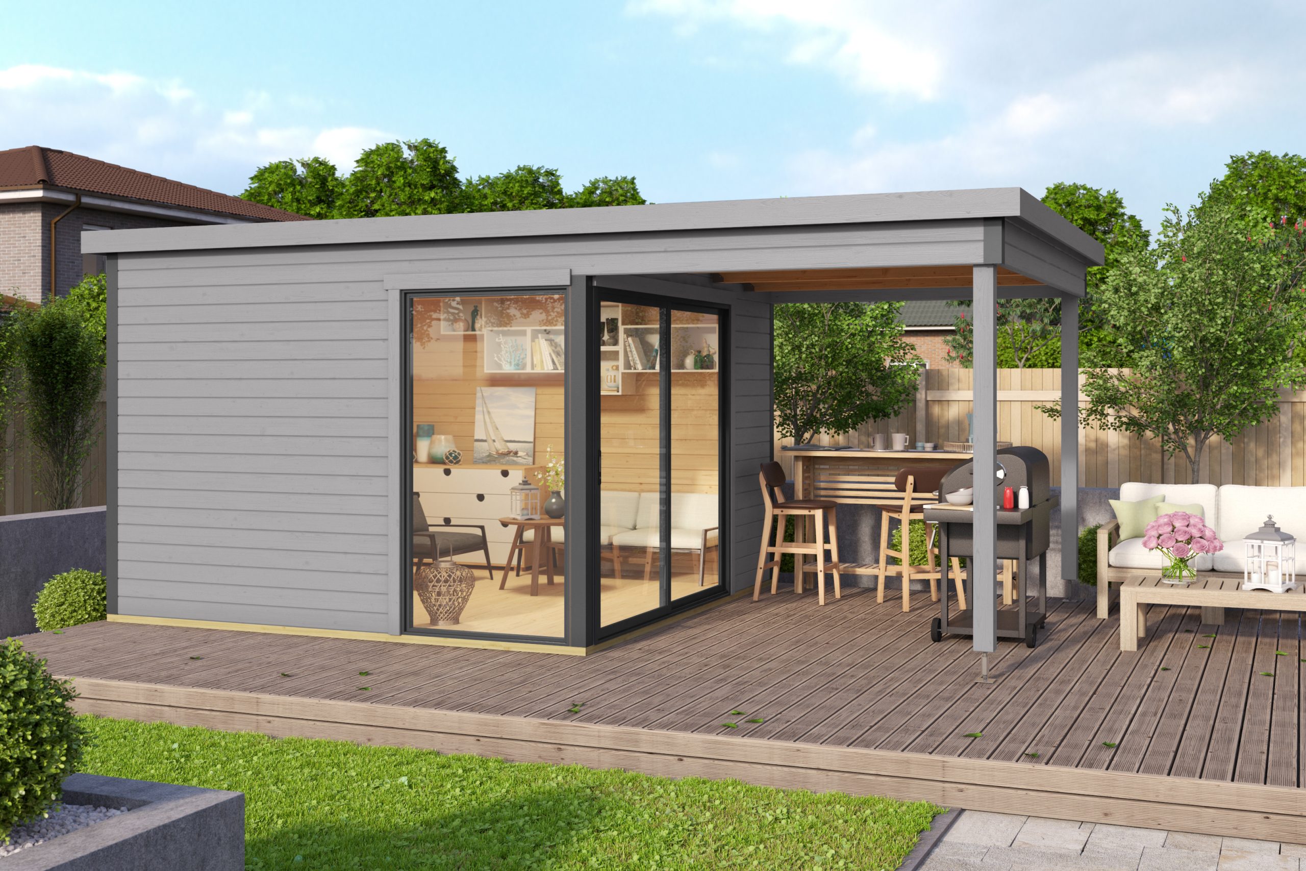 Home-Office Gartenhaus Domeo 2