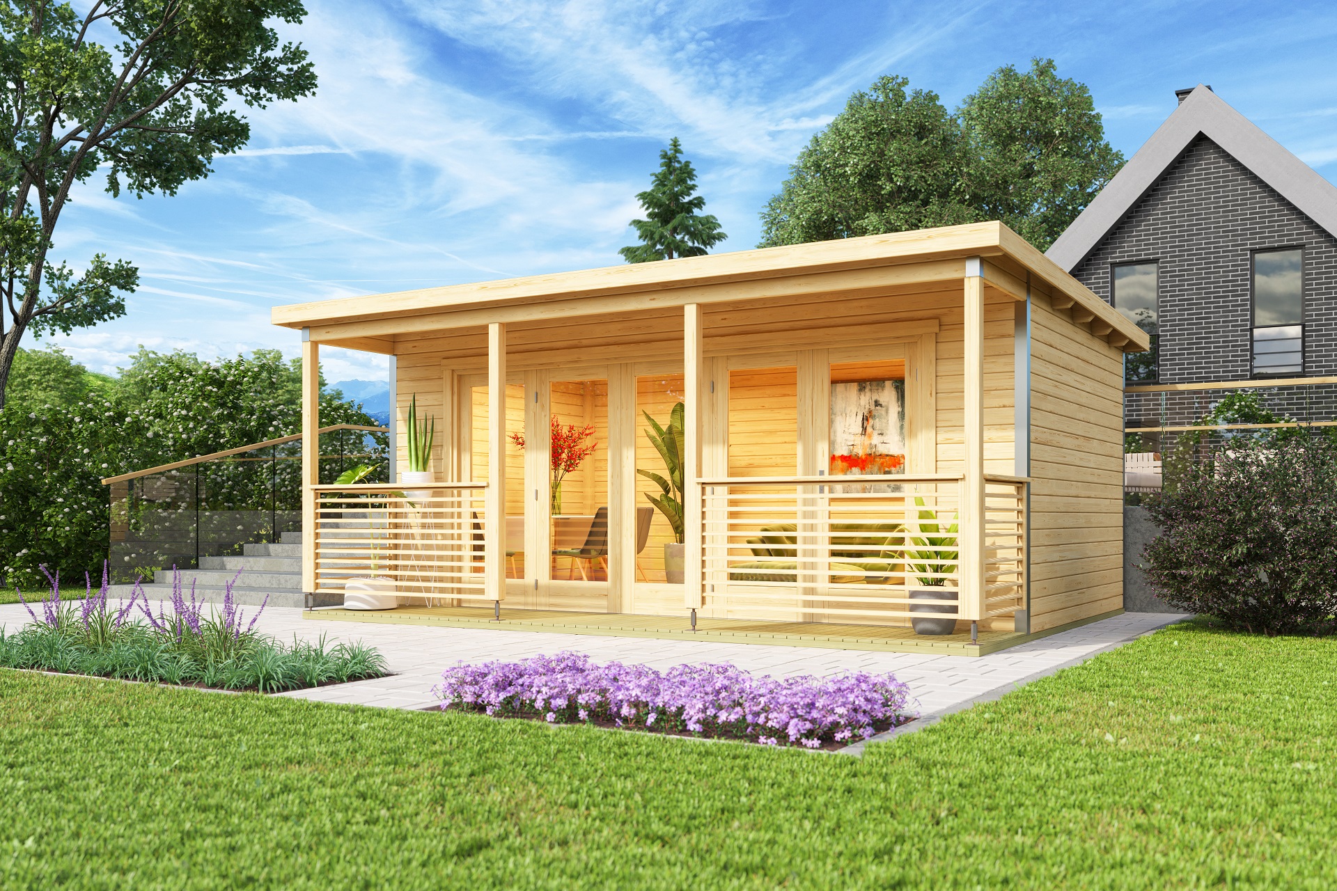 Gartenhaus mit Terrasse Liverpool 2
