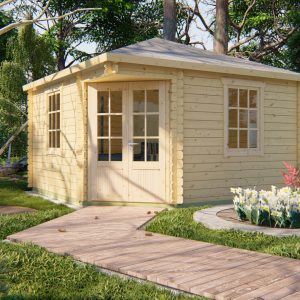 5-Eck-Gartenhaus Lotte ISO mit Zeltdach