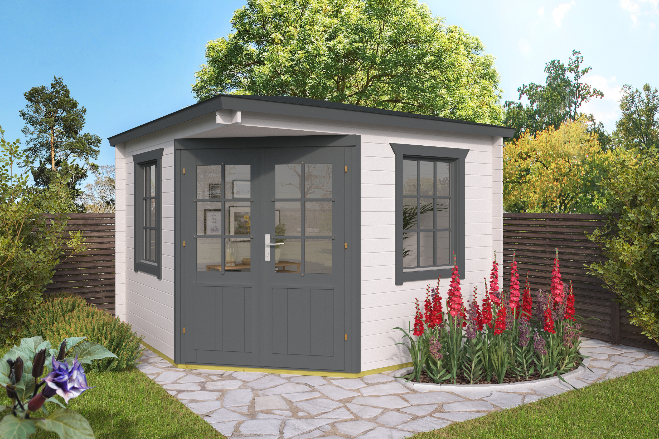 5-Eck-Gartenhaus Nele ISO
