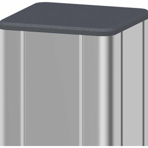 2er-Set TORPFOSTEN Aluminium für WPC Sichtschutzzaun 2er-Set TORPFOSTEN Aluminium für WPC Sichtschutzzaun