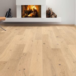 38 m² HARO Klick-Parkettboden Eiche lichtweiß sauvage strukturiert
