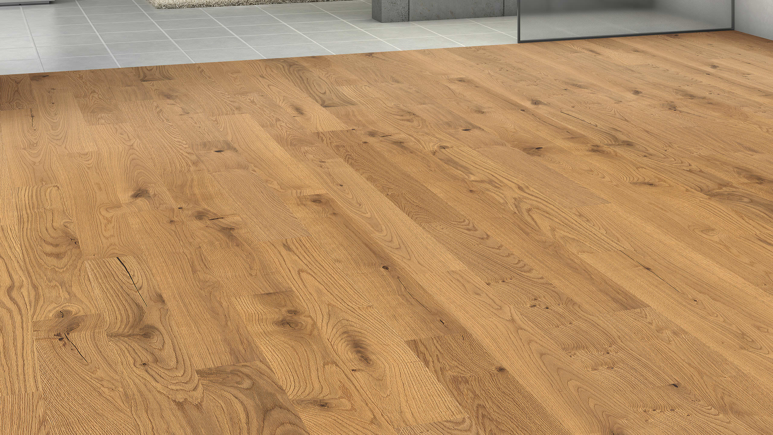 53 m² HARO Nut+Feder Parkettboden Eiche Prestige strukturiert