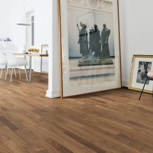 69 m² HARO Nut+Feder Parkettboden Amerikanischer Nussbaum Trend