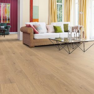 22 m² HARO Klick-Parkettboden Eiche puroweiß