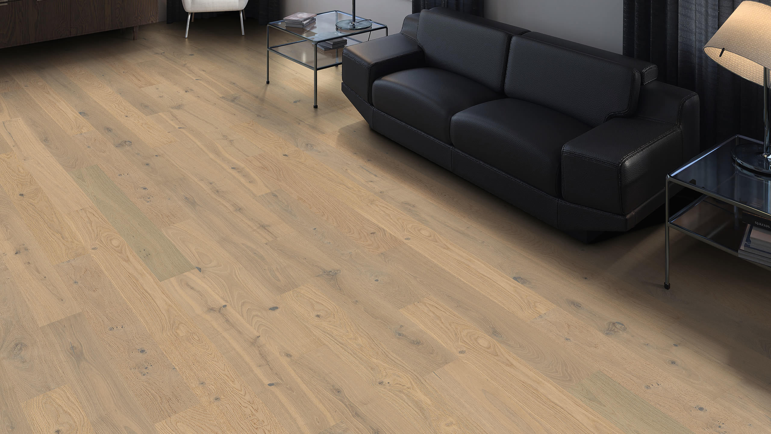 15 m² HARO Nut+Feder Parkettboden Eiche Prestige lichtweiß
