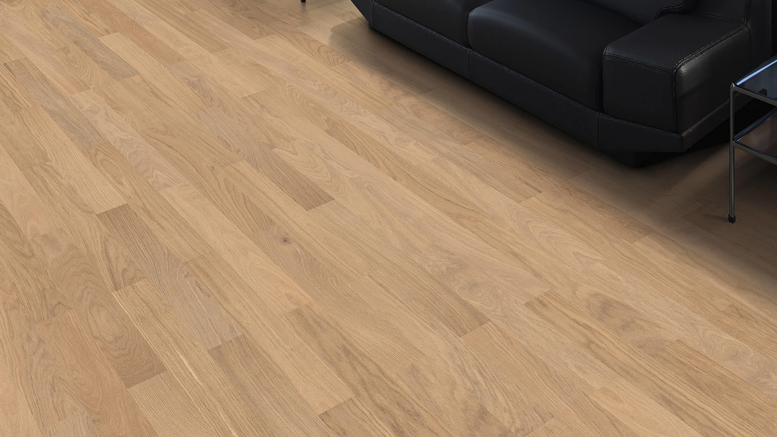 19 m² HARO Nut+Feder Parkettboden Eiche Trend lichtweiß