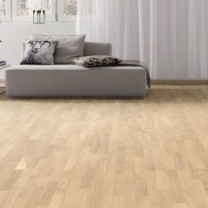 44 m² HARO Klick-Parkettboden Eiche lichtweiß