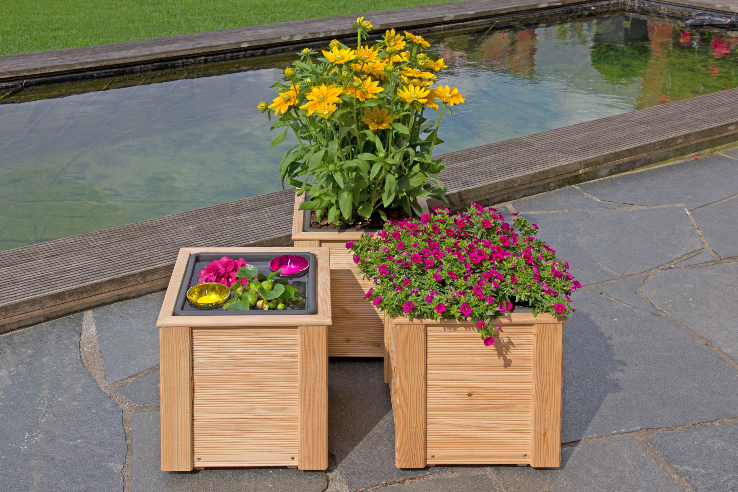 Pflanzkasten / Blumenkasten Lärche Naro 1