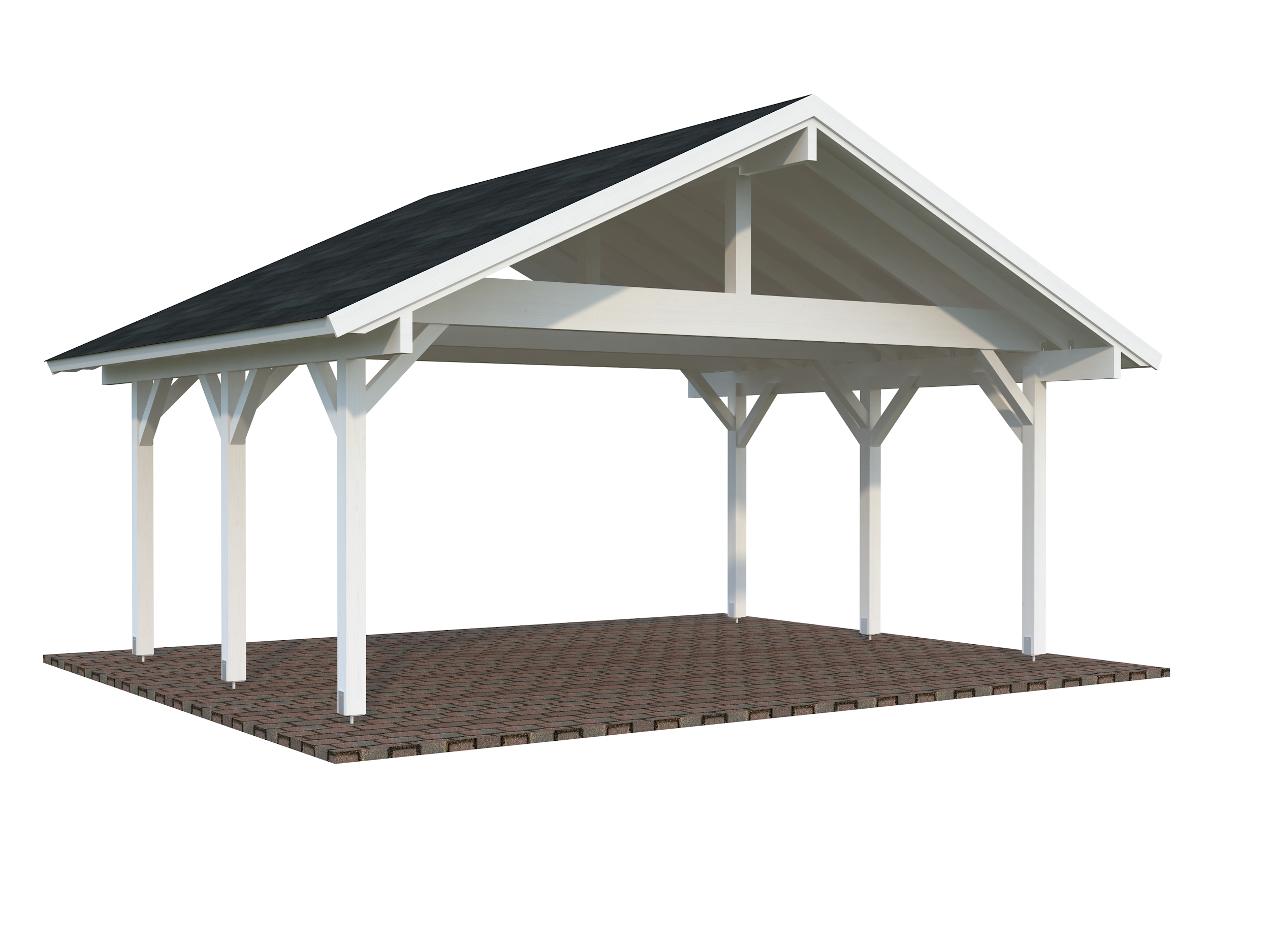 Einzelcarport mit Satteldach Robert 3 / 23,1 m²