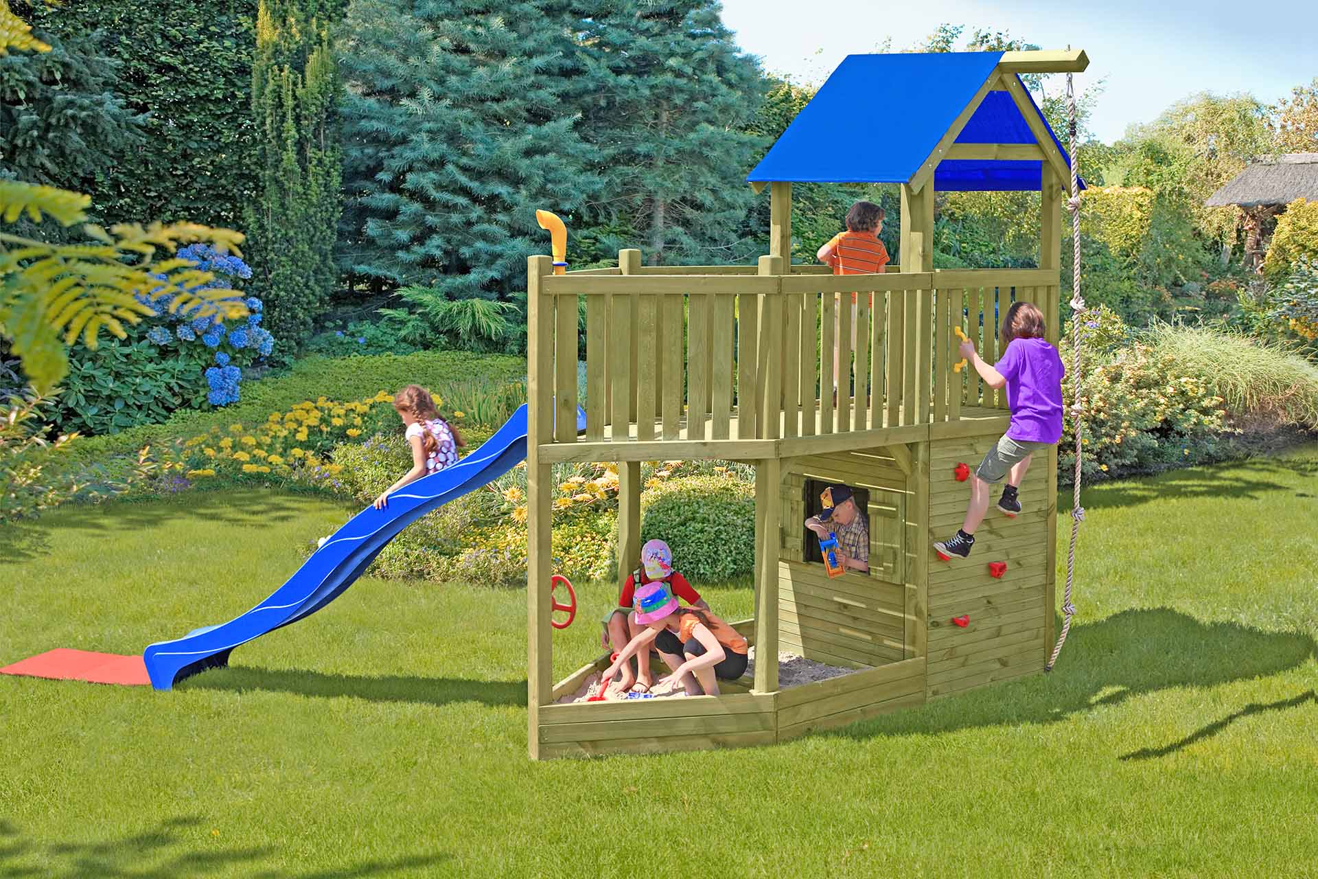 Kinderspielanlage Multi-Play Sitting Bull