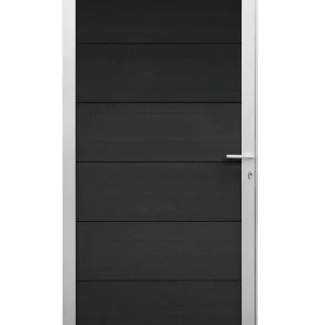 WPC Steckzaun Tor Classico 90×180 cm Anthrazit | V-Line