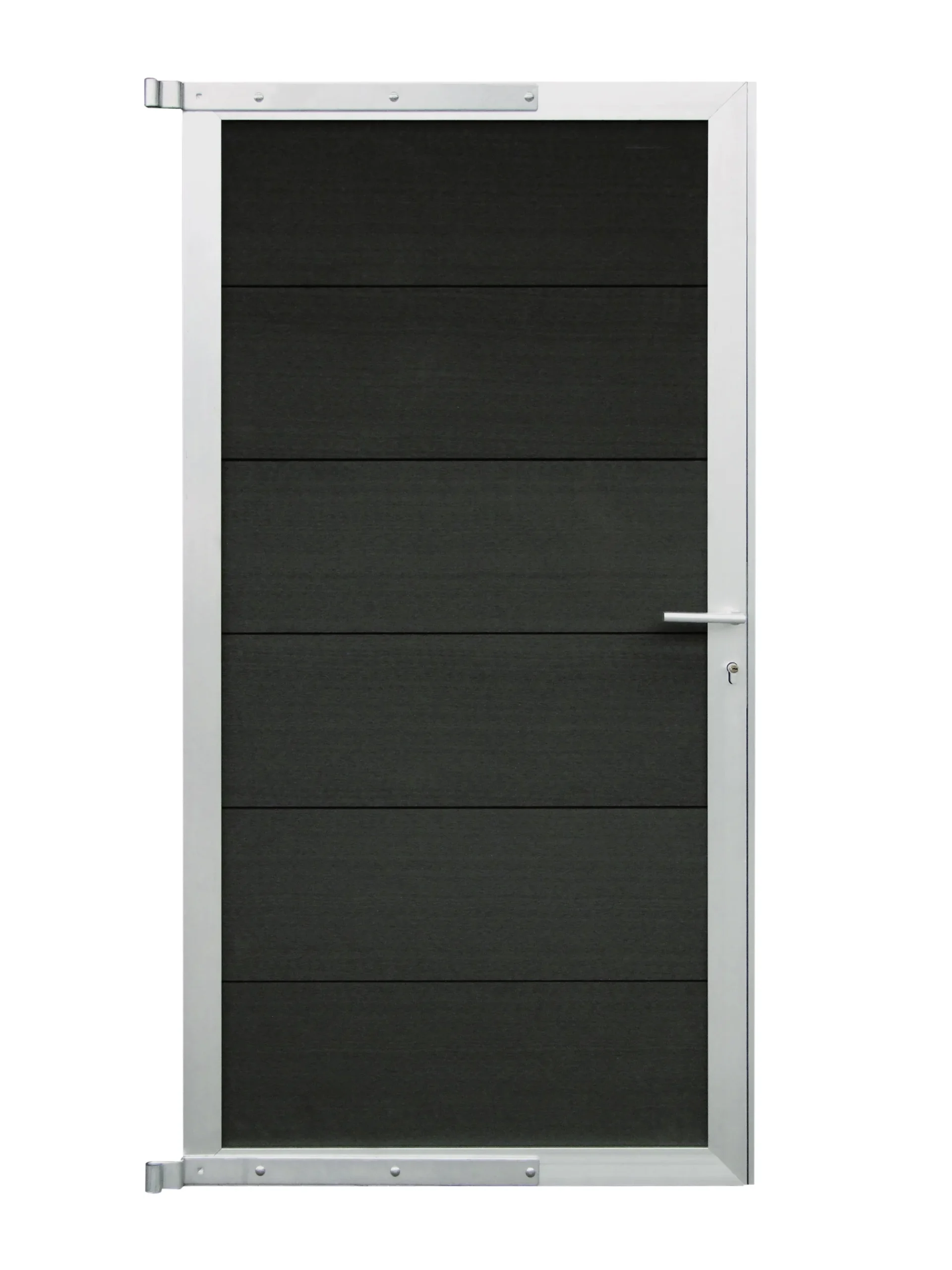 WPC Steckzaun Tor Classico 90x180 cm Anthrazit | V-Line