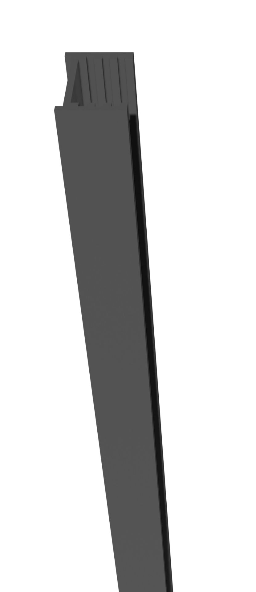 Aluminium Wandprofil für Steckzäune, 200 cm | V-Line