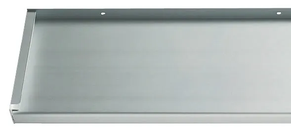 Aluminium-Fensterbank silber-eloxiert