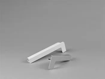 Aluminium-Seitenteil auf Putz mittelbronze links