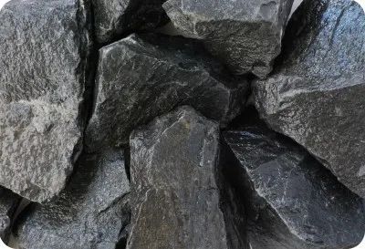 Basaltbruch Schwarz Gabionenstein 50 - 100 mm 1000 kg