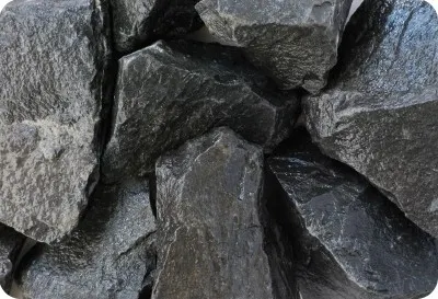 Basaltbruch Schwarz Gabionenstein 80 - 200 mm 1000 kg