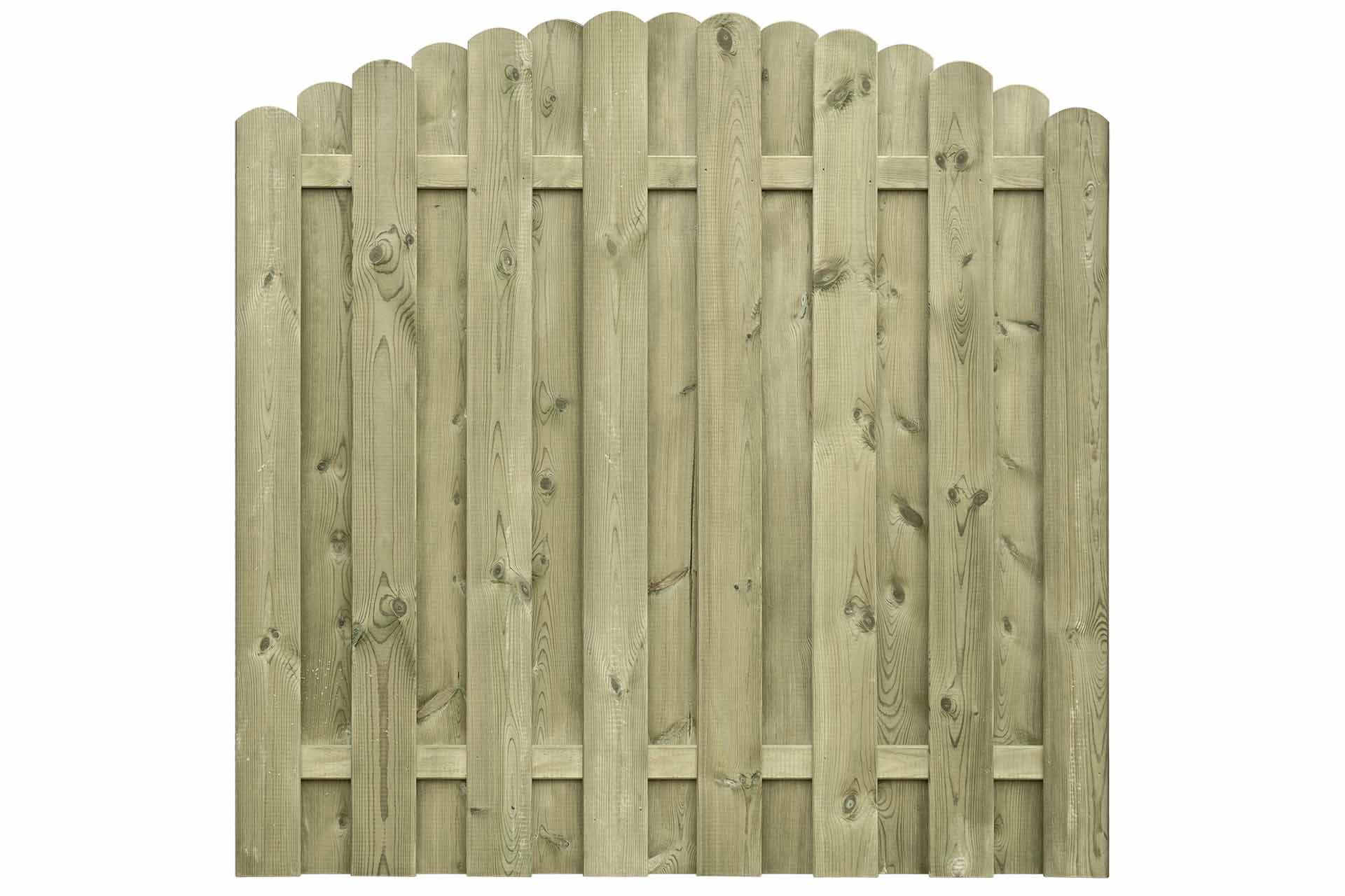 Bohlenzaun Sonja 180x180/165 cm mit Oberbogen