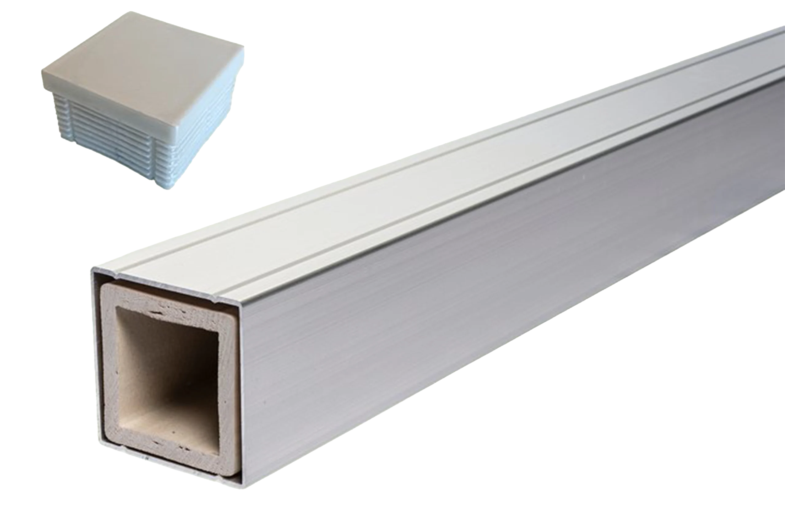 Alu-Pfosten zu Color Line - zum Einbetonieren | E-Line