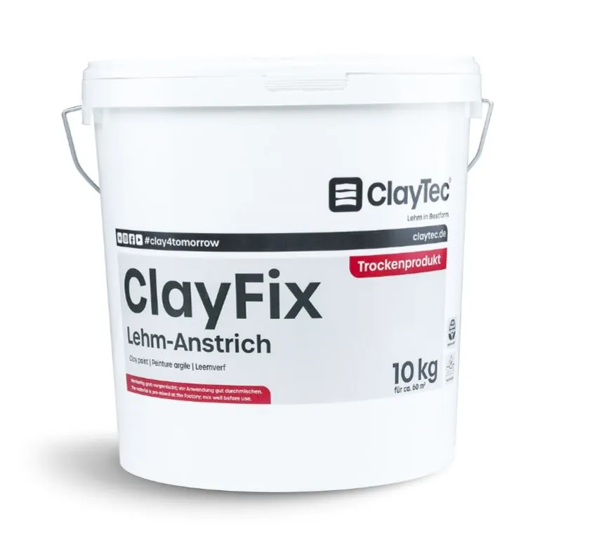 Claytec Clayfix Lehm-Anstrich 10 kg Feinkorn