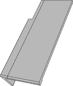 Creaton Kapstadt Halber Giebelstein links Ausstich 120 mm schwarz Glanz