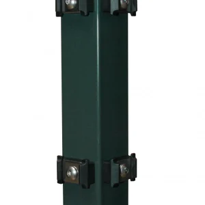 Eckpfosten 6×6 cm für Doppelstabmatten – Grün