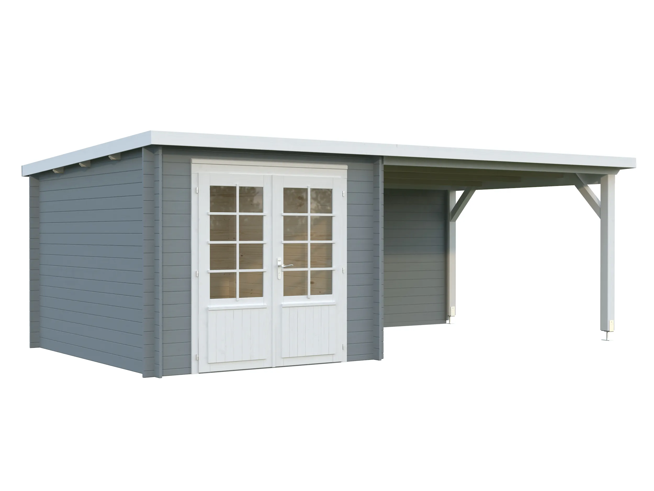 Gartenhaus mit Anbau Ella 3 / 6,9+10,0m²