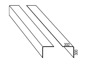 Eternit Profil 5 Einfacher Giebelwinkel GW 300/300 mm, 2500 mm