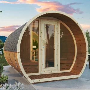 Fasssauna Susi 400 – aus nordischer Fichte oder Thermo-Holz