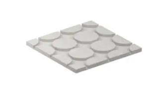 Fermacell Therm 25 - 167 rund Fußbodenheizelement mit 167 mm Rohrabstand