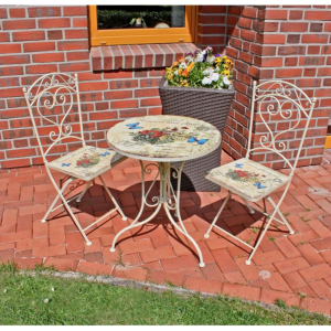 Bistro-Set, Floral 3-tlg.
