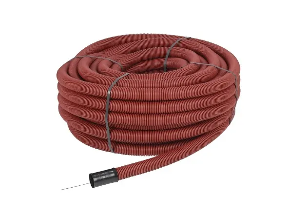 Fränkische Rohrwerke Kabuflex R Kabelschutzrohr 50 m DN 50 rot für Strom