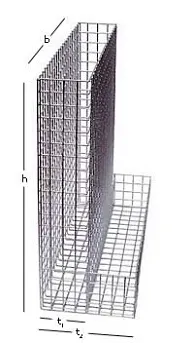 Gabionenmauer Gabione 200 x 100 cm (H x B)