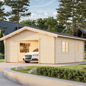 Holzgarage Roger 27,7 m² ISO