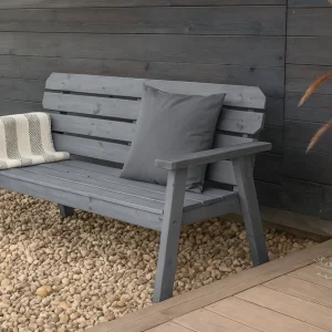 Massive Gartenbank Hampton als 2-Sitzer oder 3-Sitzer