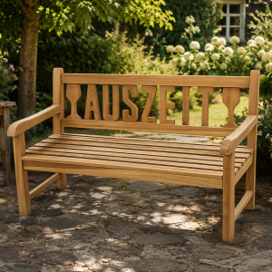 2-3-Sitzer Holzbank AUSZEIT aus Teak 2-3-Sitzer Holzbank AUSZEIT aus Teak