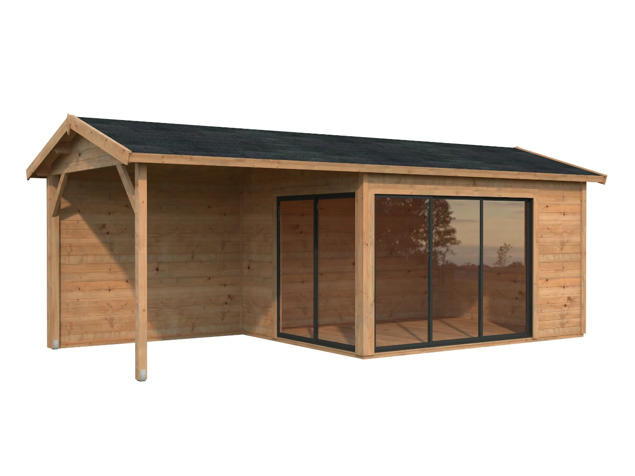 Gartenhaus Amanda Slide 11,2 m² + 7,8 m²