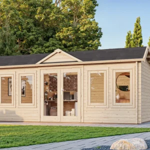 Gartenhaus Claudia 6 ISO / 19,4 m² Pentroof