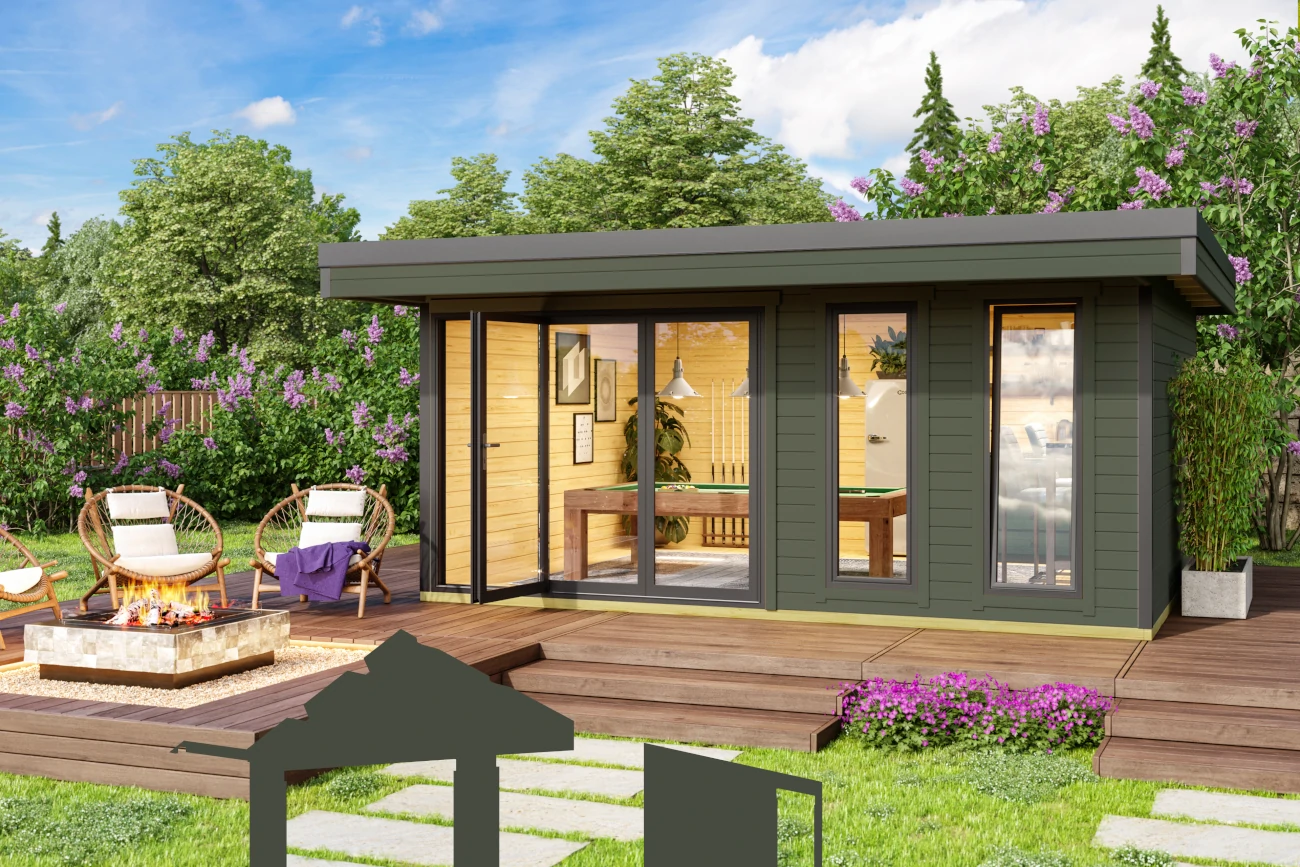 Home-Office Gartenhaus Domeo 8