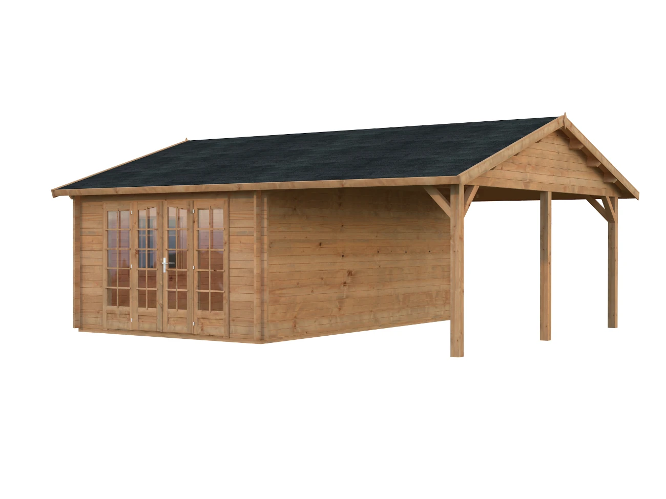 Gartenhaus Irene 6 ISO 19,0 + 16,2 m²