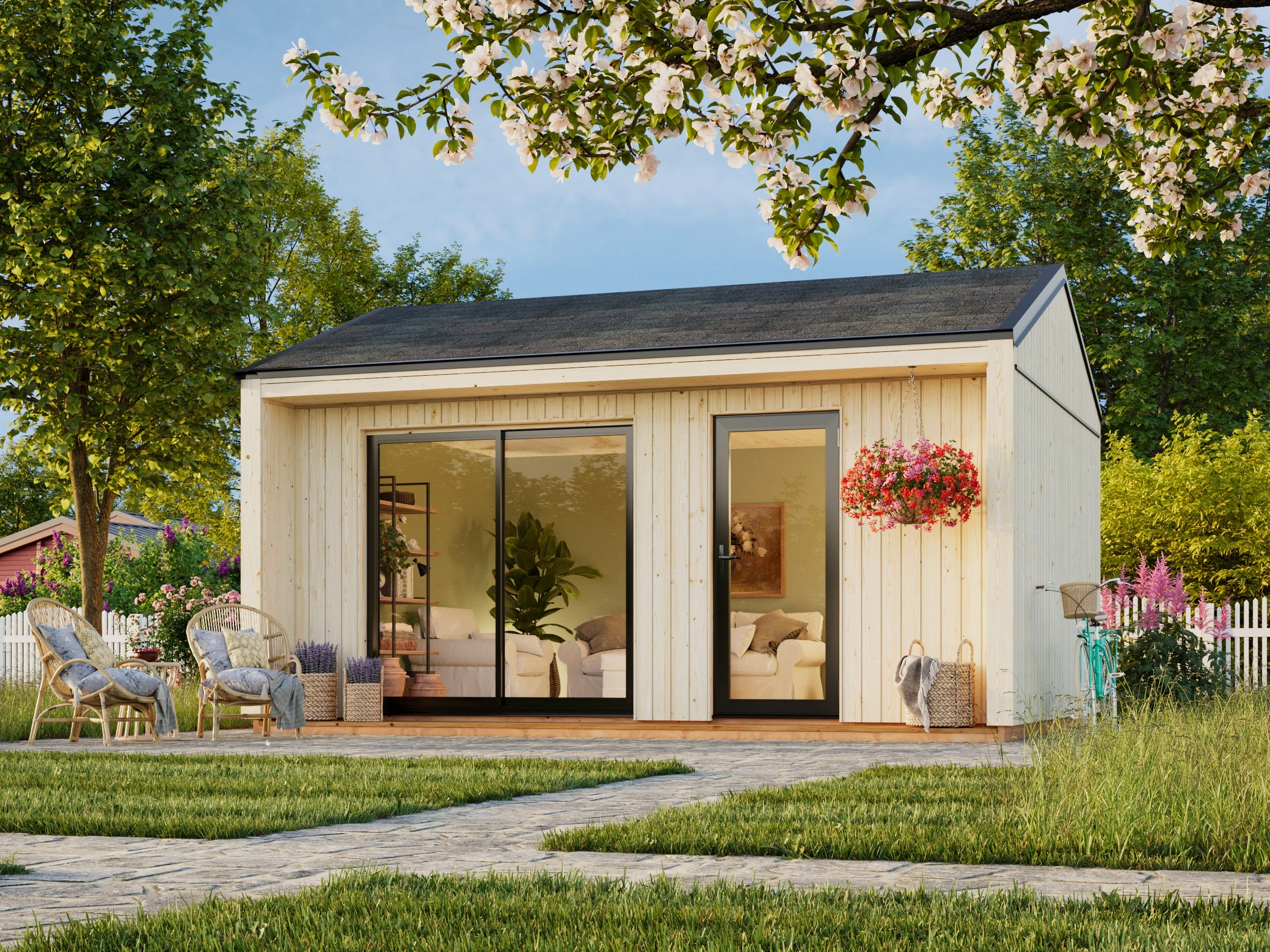 Gartenhaus Rebekka 2 ISO Slide PLUS 19,4 m²