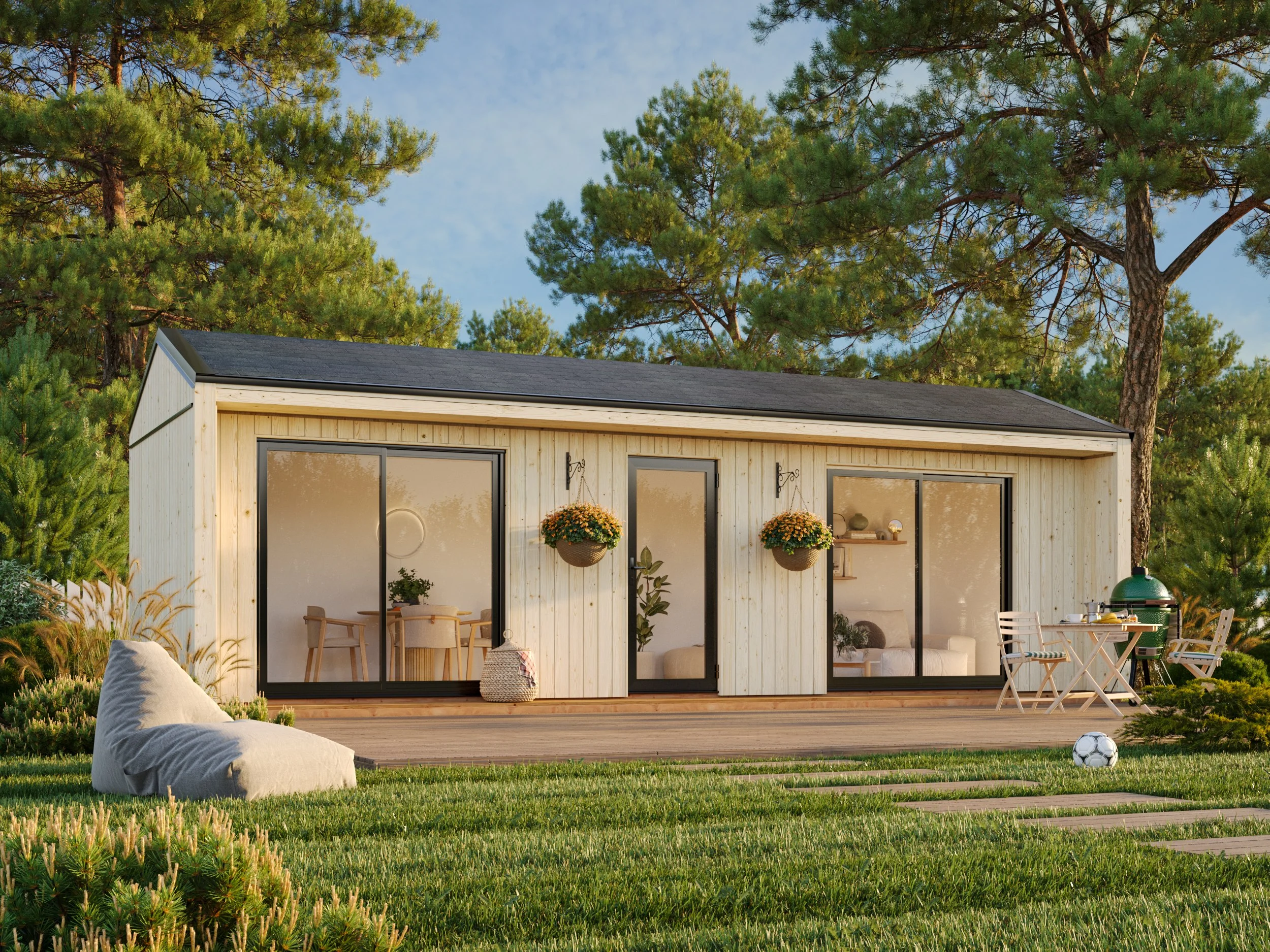 Gartenhaus Rebekka 3 ISO Slide PLUS 22,4 m²
