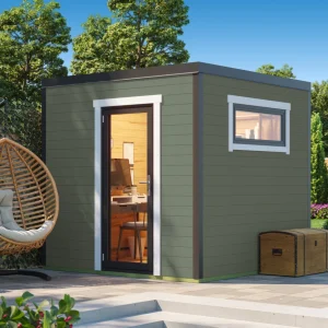 Gartenhaus Sardinien 1 ISO mit Aluminium-Türen und -Fenstern