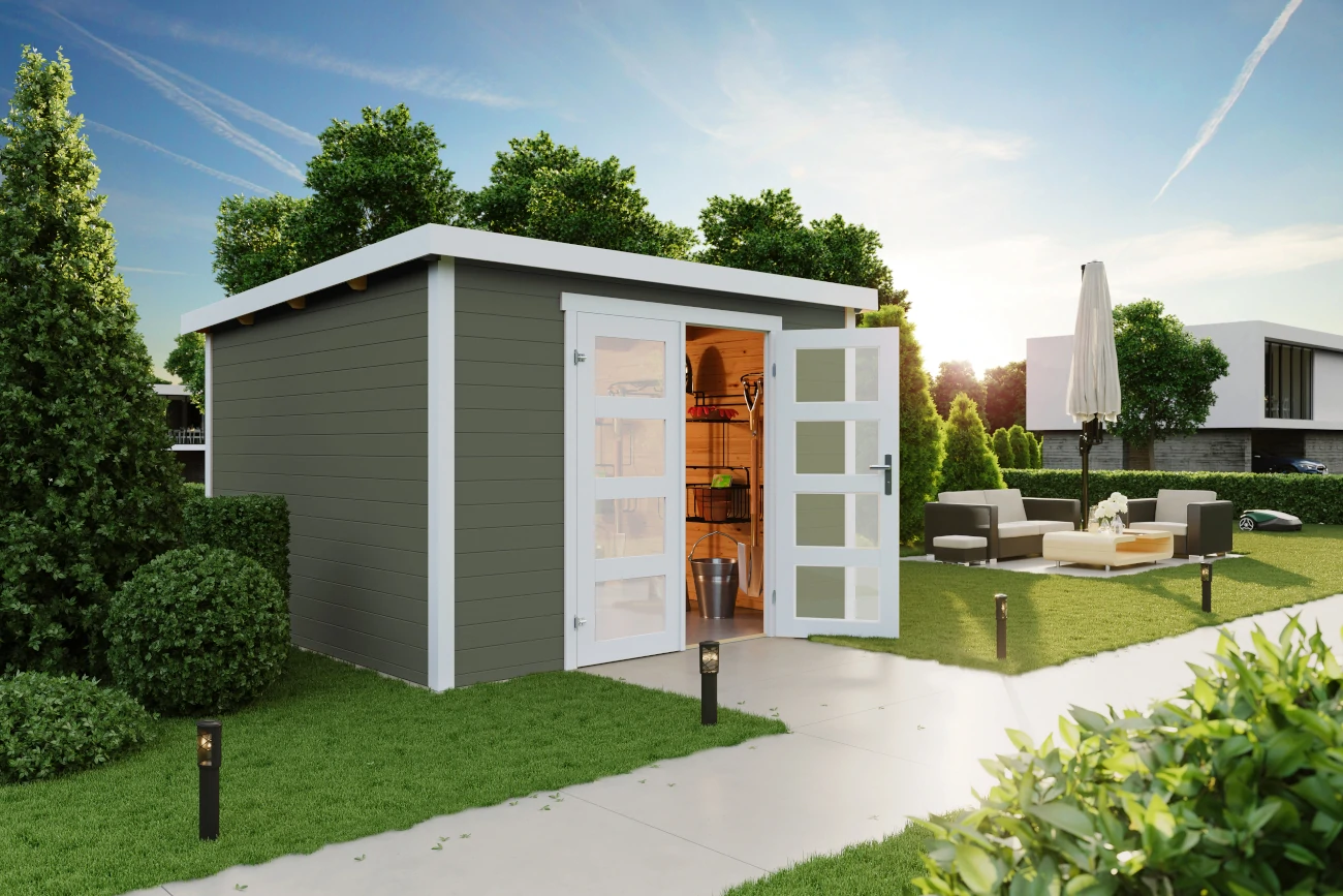 Gartenhaus Zambezi 7 mit Pultdach