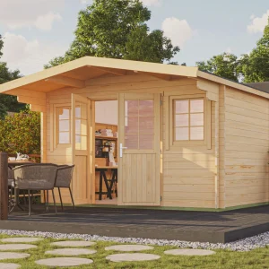 Gartenhaus Münster 10 ISO mit 2m Doppeltür