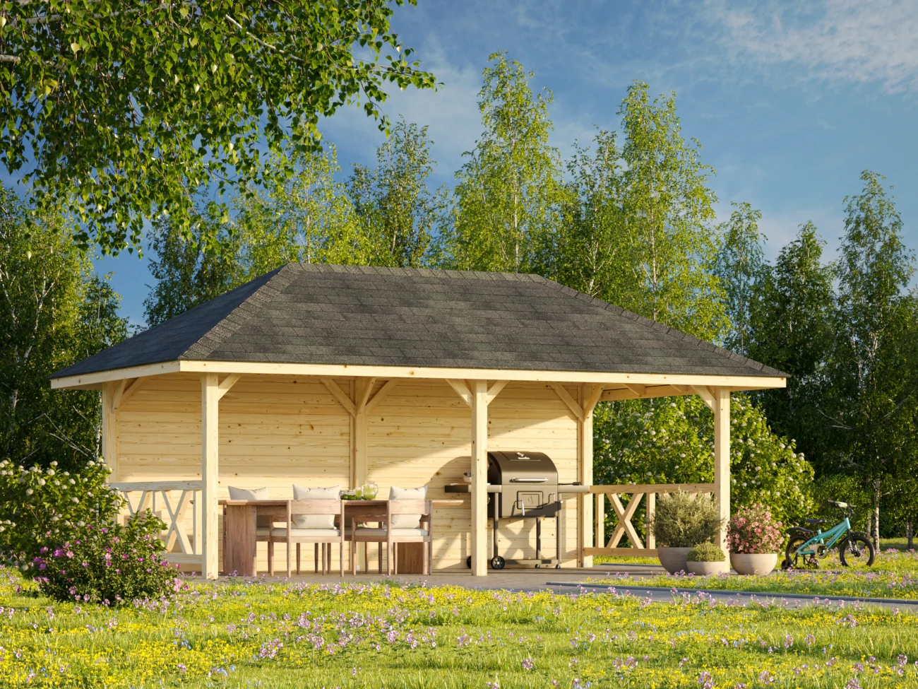 Pavillon Bianca 16,6 m² SET 108 Connect